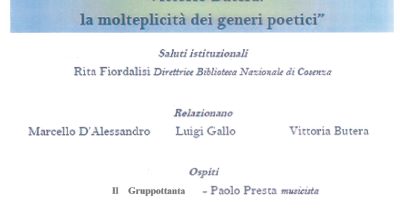 Vittorio Butera La molteplicità dei generi poetici