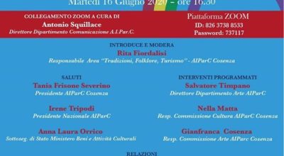 Convegno :”Tutela e Valorizzazione dei Beni Culturali in Calabria al tempo del Coronavirus”