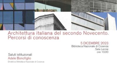 Architettura italiana del secondo Novecento. Percorsi di conoscenza